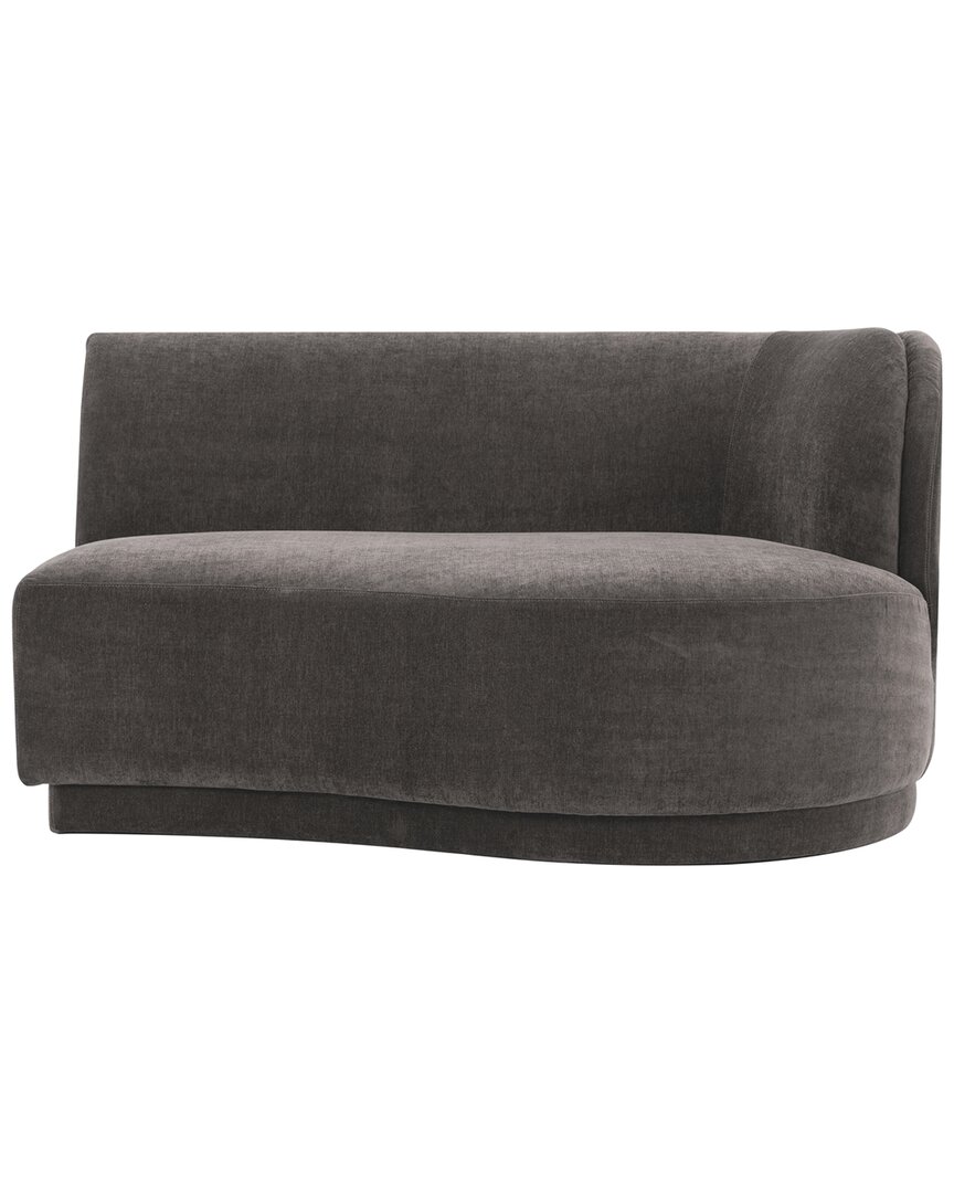 Moe's Home Collection Yoon Right-facing Chaise In Grey
