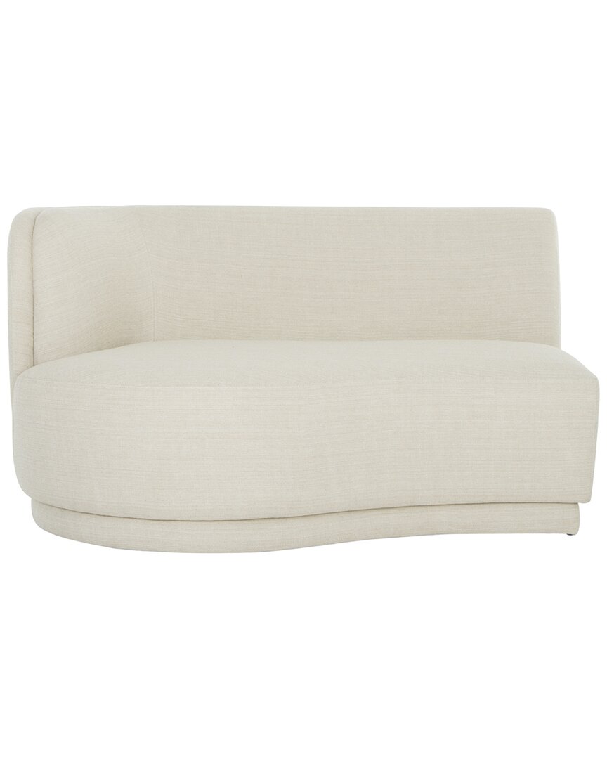 Moe's Home Collection Yoon Left-facing Chaise In White