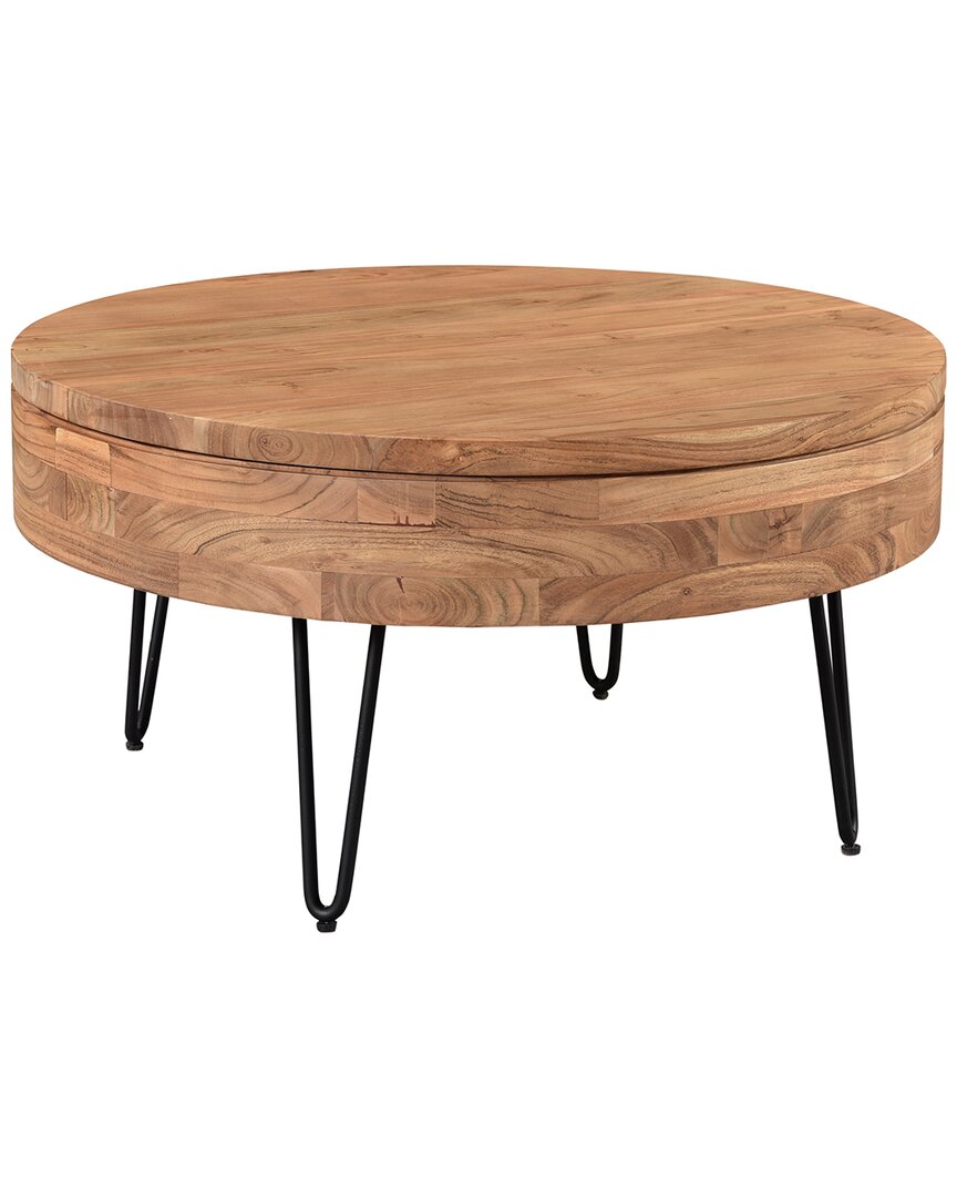 Moe's Home Collection Privado Storage Coffee Table In Beige