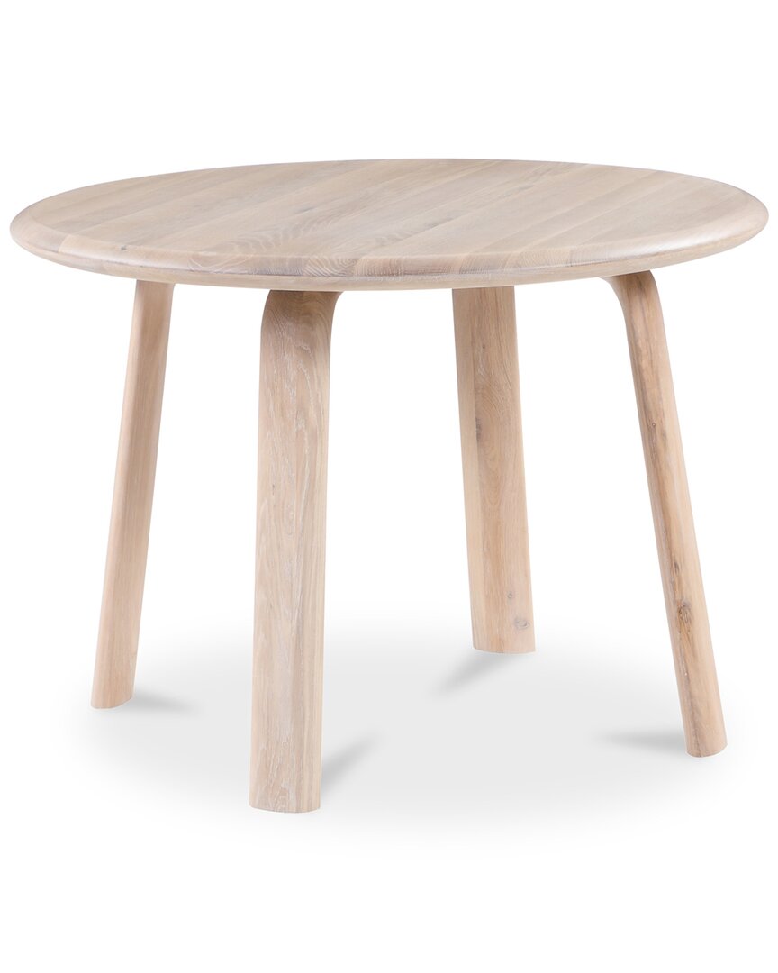 Moe's Home Collection Malibu Round Dining Table In White