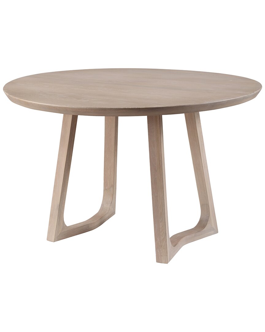 Moe's Home Collection Silas Round Dining Table In White