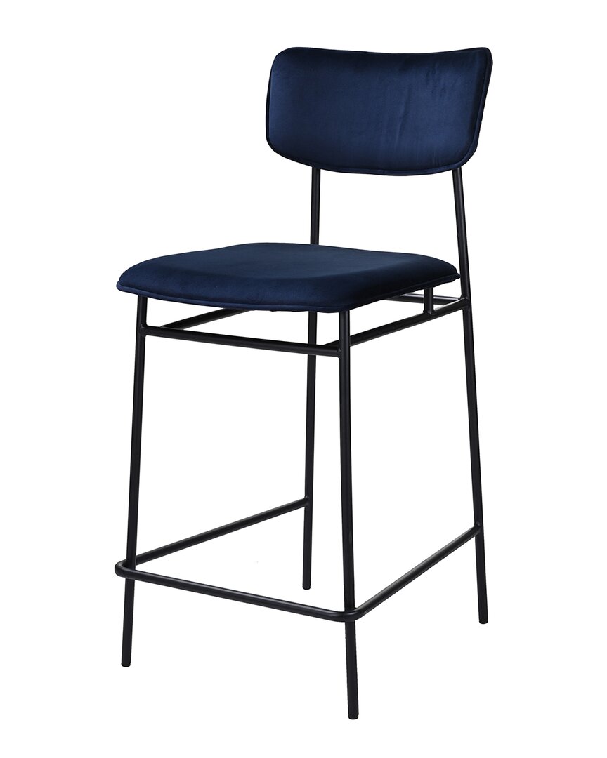 Moe's Home Collection Sailor Counter Stool In Blue