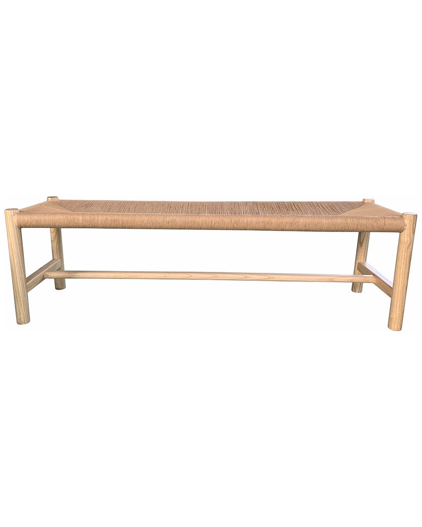 Moe's Home Collection Hawthorn Small Bench In Beige