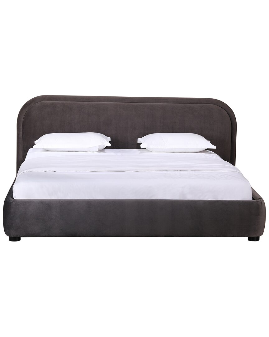 Moe's Home Collection Colin King Bed In Charcoal