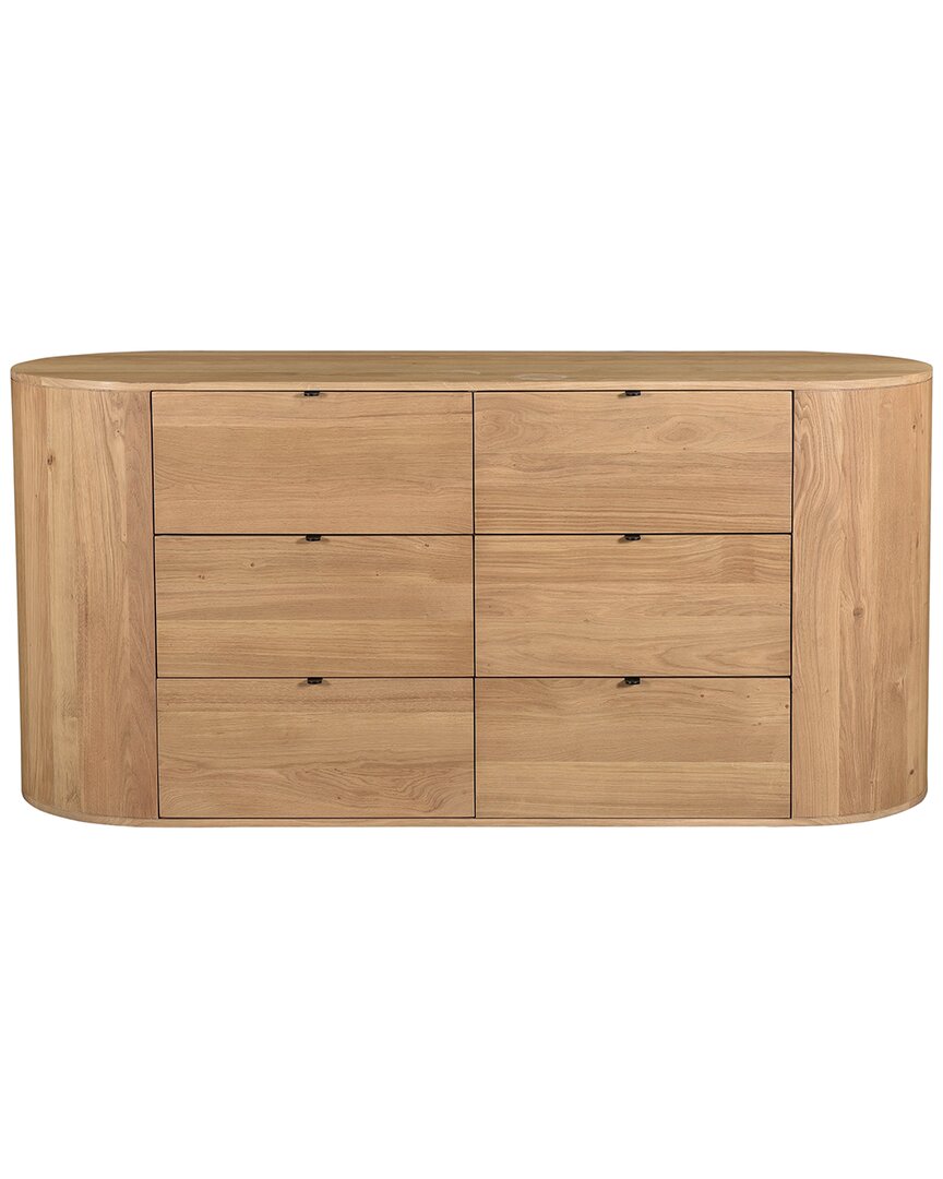Moe's Home Collection Theo 6-drawer Dresser In Beige