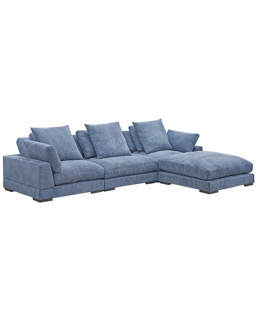 Moe's Home Collection Tumble Lounge Modular Sectional In Navy
