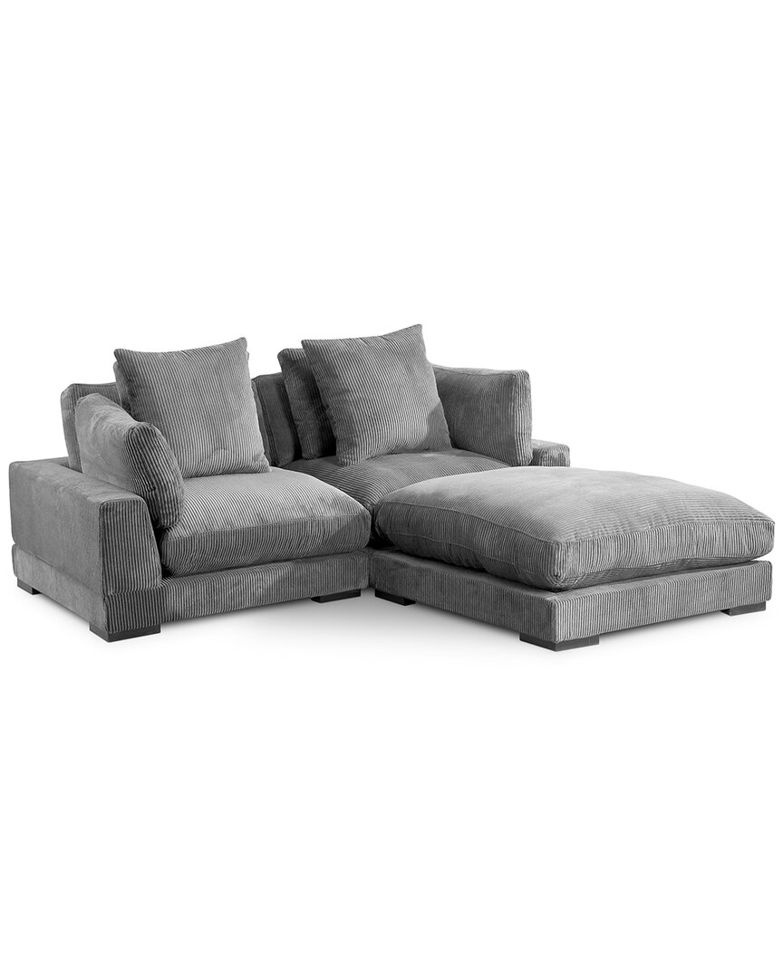 Moe's Home Collection Tumble Nook Modular Sectional In Grey