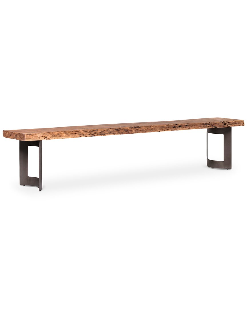 Moe's Home Collection Bent Large Bench In Brown