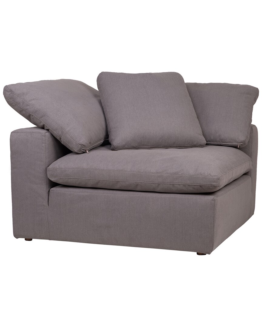 Moe's Home Collection Clay Corner Chair In Grey