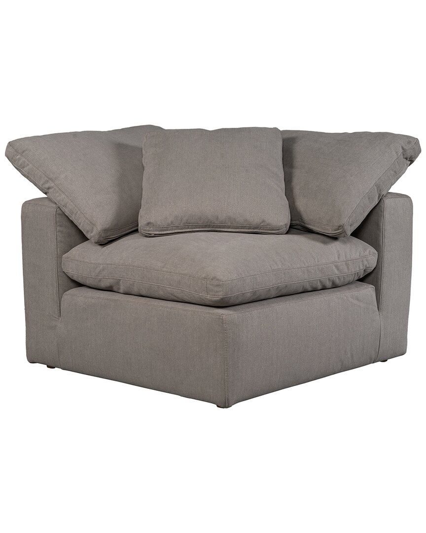 Moe's Home Collection Terra Condo Corner Chair In Grey