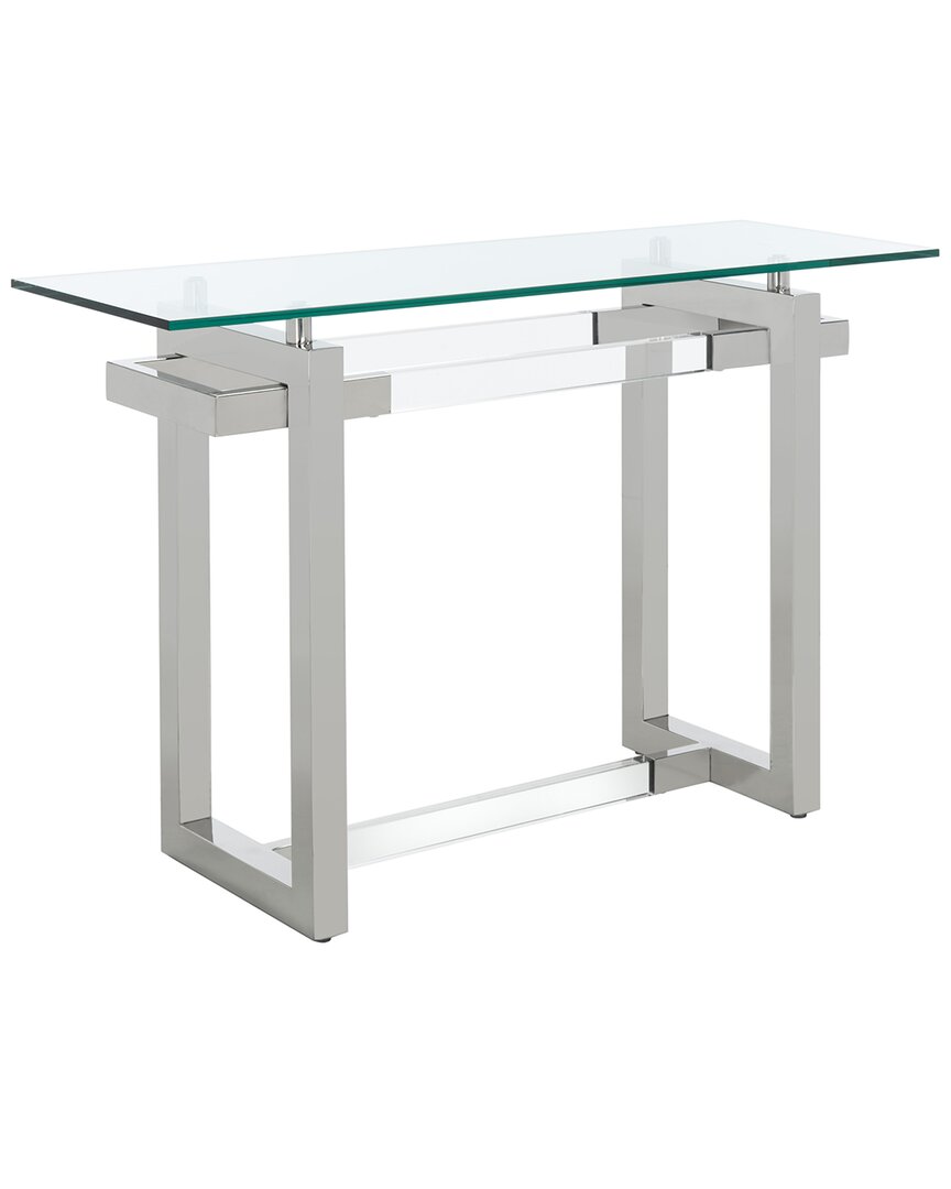 Safavieh Couture Montrelle Acrylic Console Table In Silver