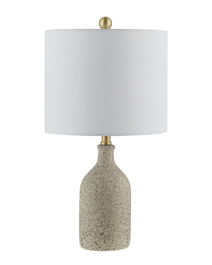 Shop Safavieh Gunnar Ceramic Table Lamp In Grey