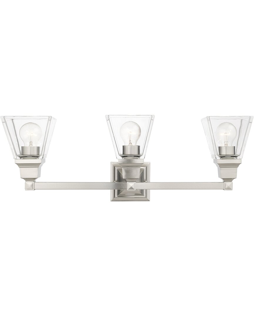 Livex Lighting 3-light Brushed Nickel Vanity Sconce