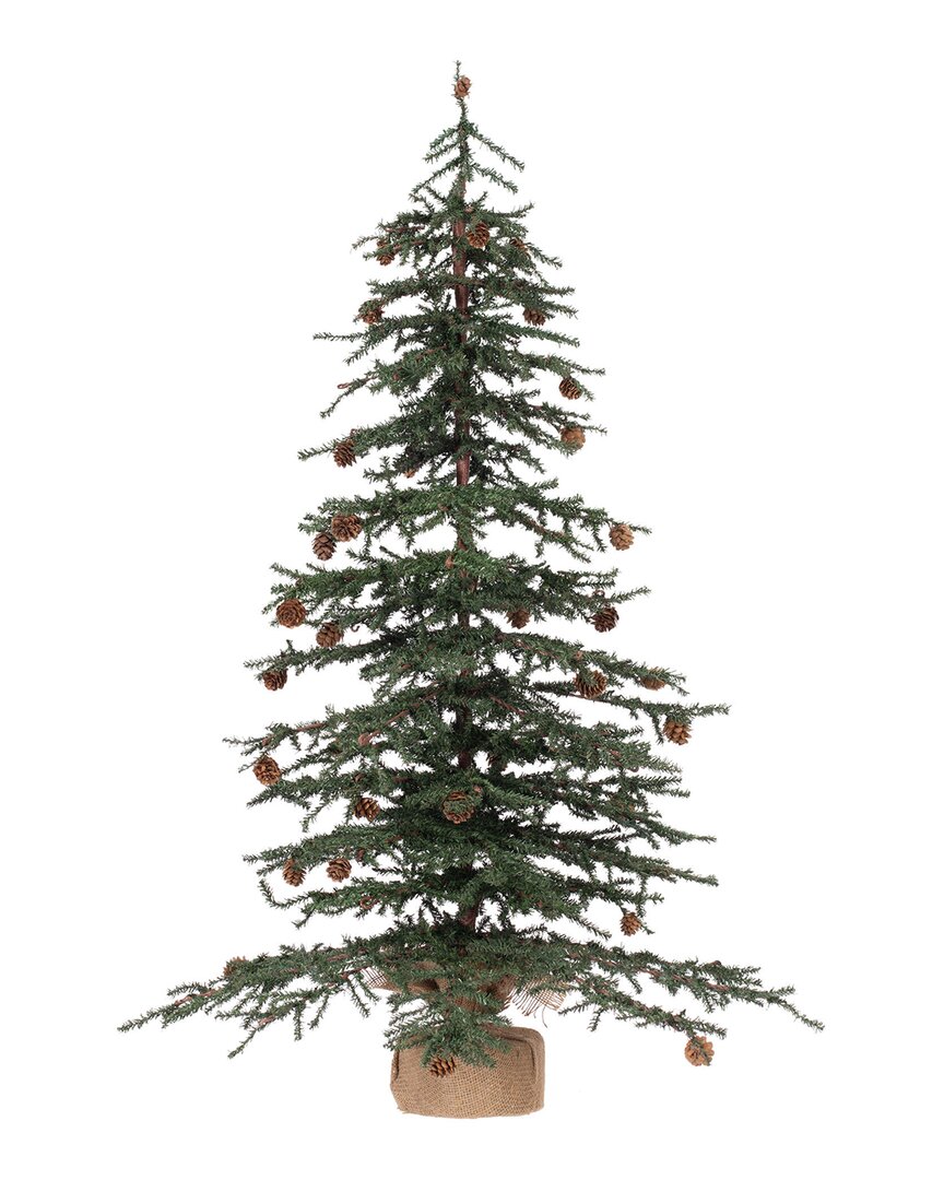 Vickerman 42in Carmel Pine Artificial Christmas Tree In Black