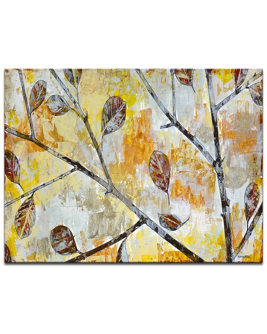 Ready2hangart Wind Tossed Autumn Leaves Wrapped Canvas Wall Art By Norman Wyatt
