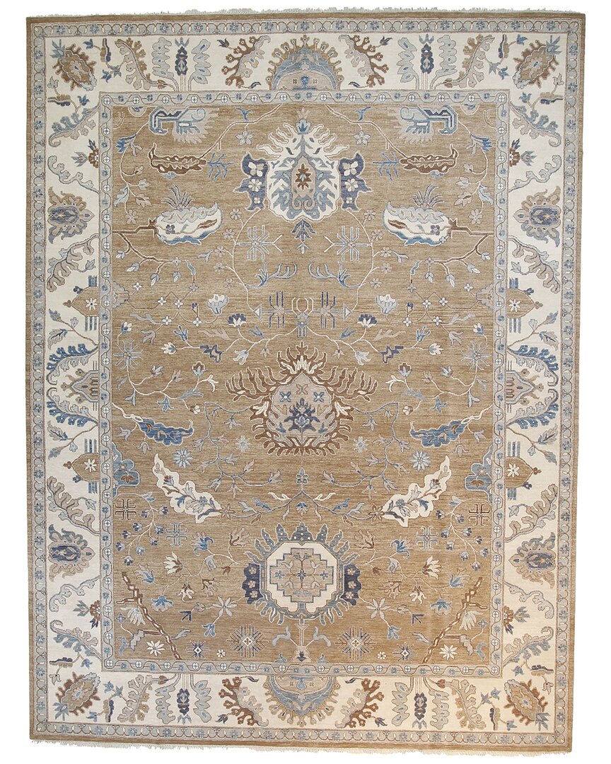 F.j. Kashanian Fj Kashanian Oushak Rug In Beige