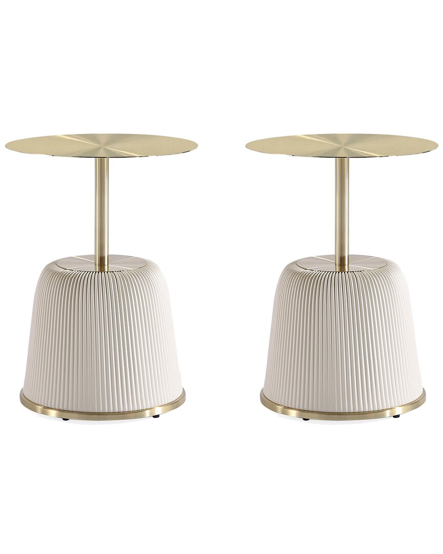 MANHATTAN COMFORT MANHATTAN COMFORT MODERN ANDERSON 1 UPHOLSTERED END TABLE