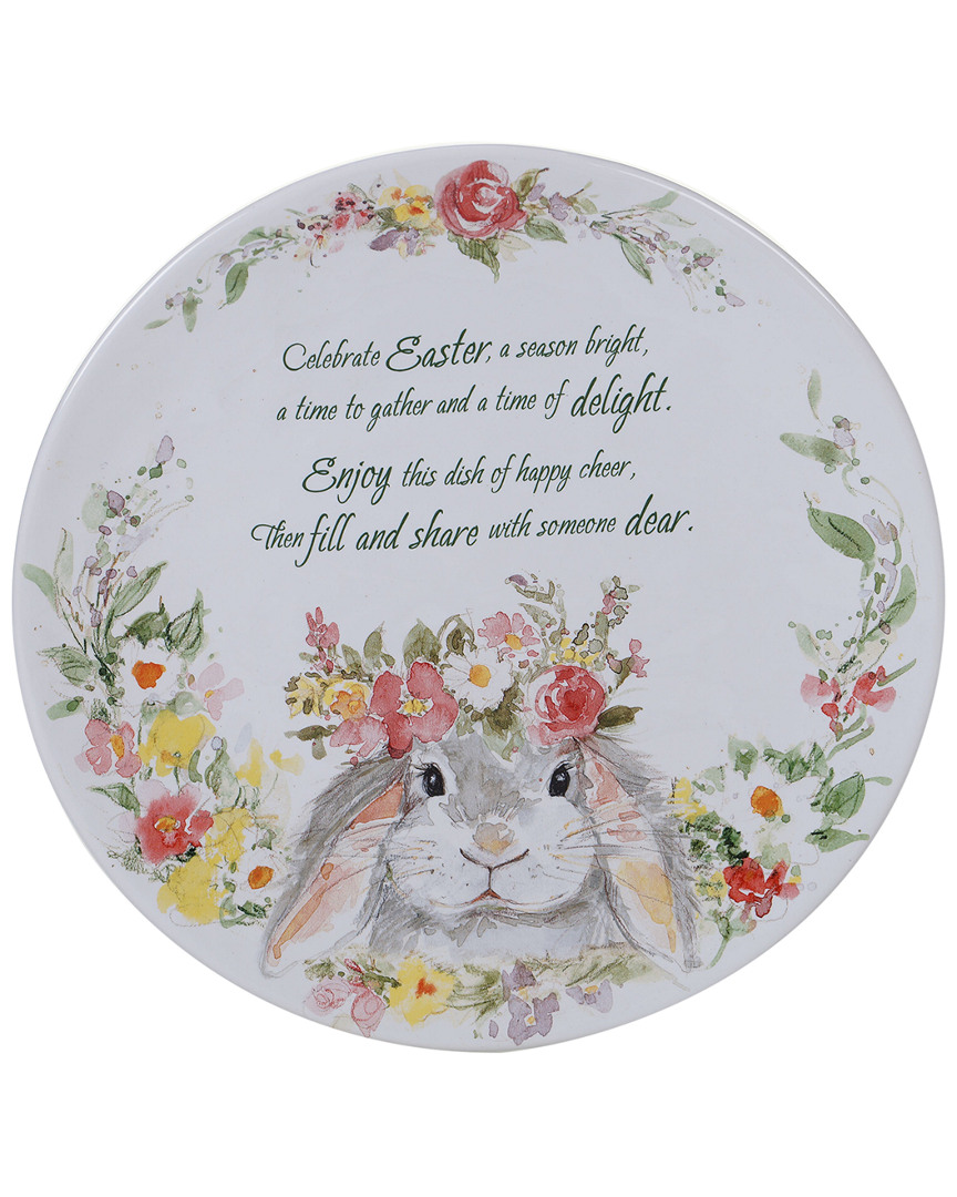 Shop Certified International Sweet Bunny Round Pass Along Plate