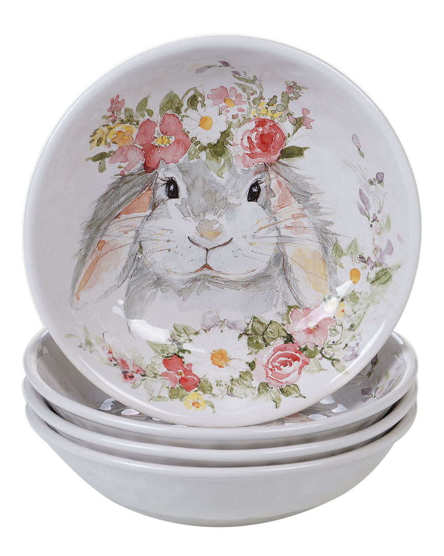 Certified International Sweet Bunny 4-pc. Soup Bowl