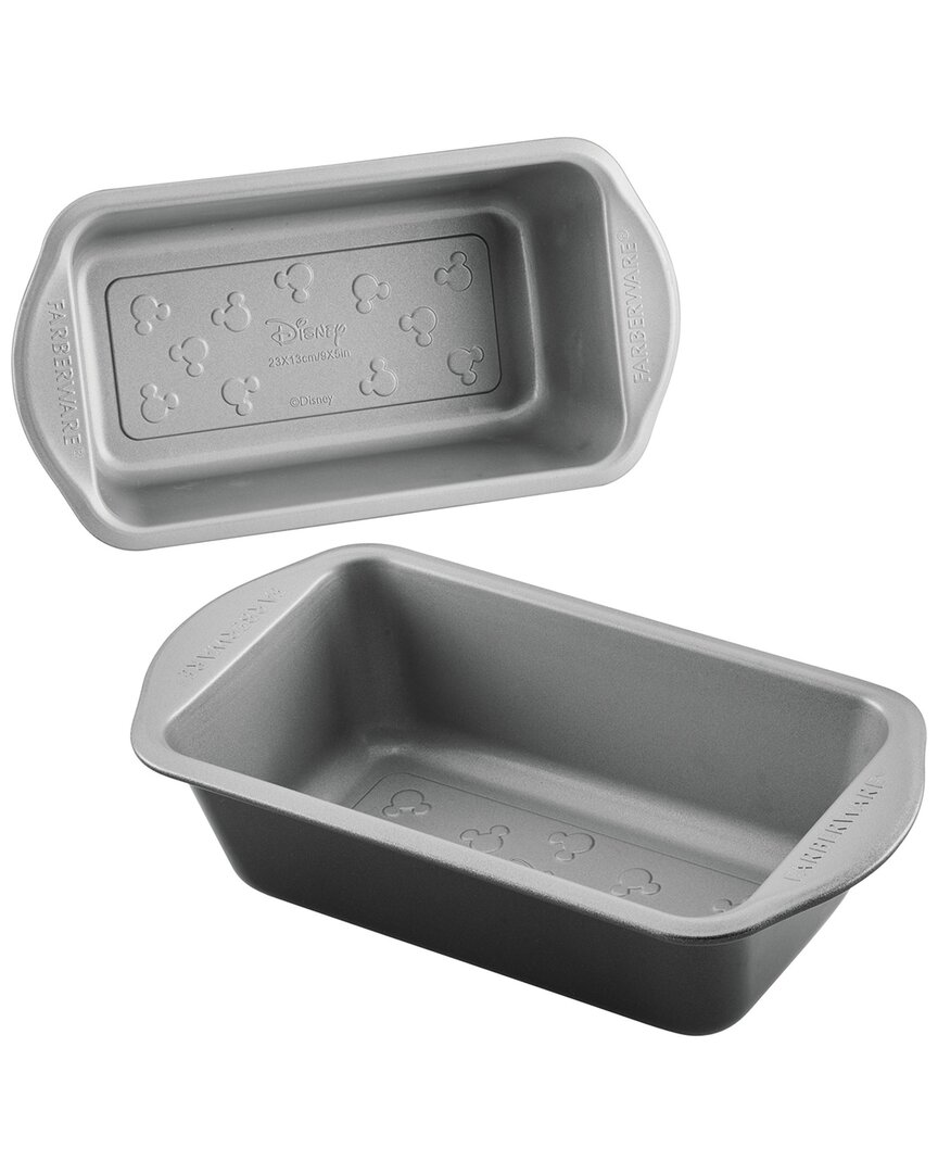 Farberware Disney Bake With Mickey Mouse Steel 2-piece Loaf Pan Set