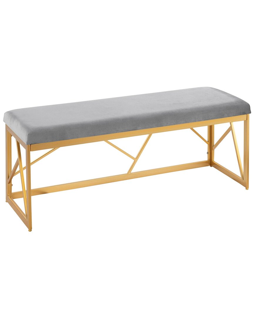 Lumisource Folia Metal Bench In Gold