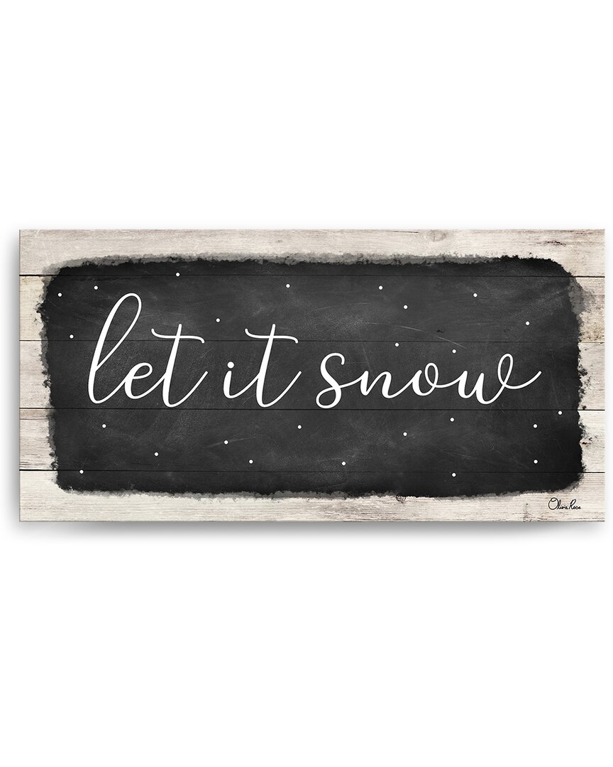 Ready2hangart Let It Snow Canvas Wall Art By Olivia Rose