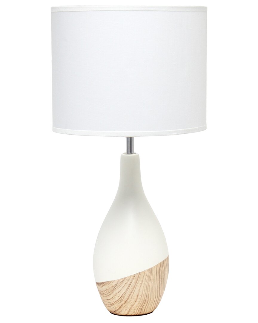 Shop Lalia Home Strikers Basic Table Lamp In Off-white