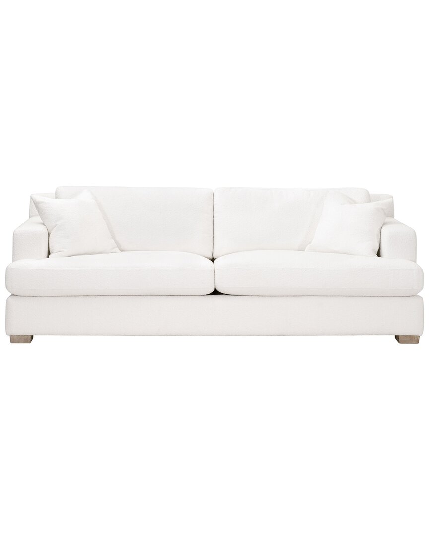 Essentials For Living Dean 92in California Casual Sofa In White
