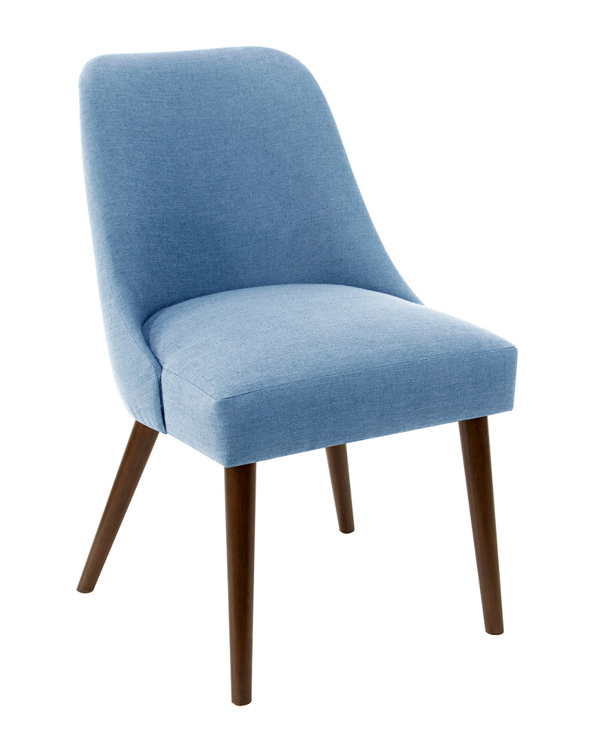 Skyline Furniture Rounded Back Dining Chair In Blue