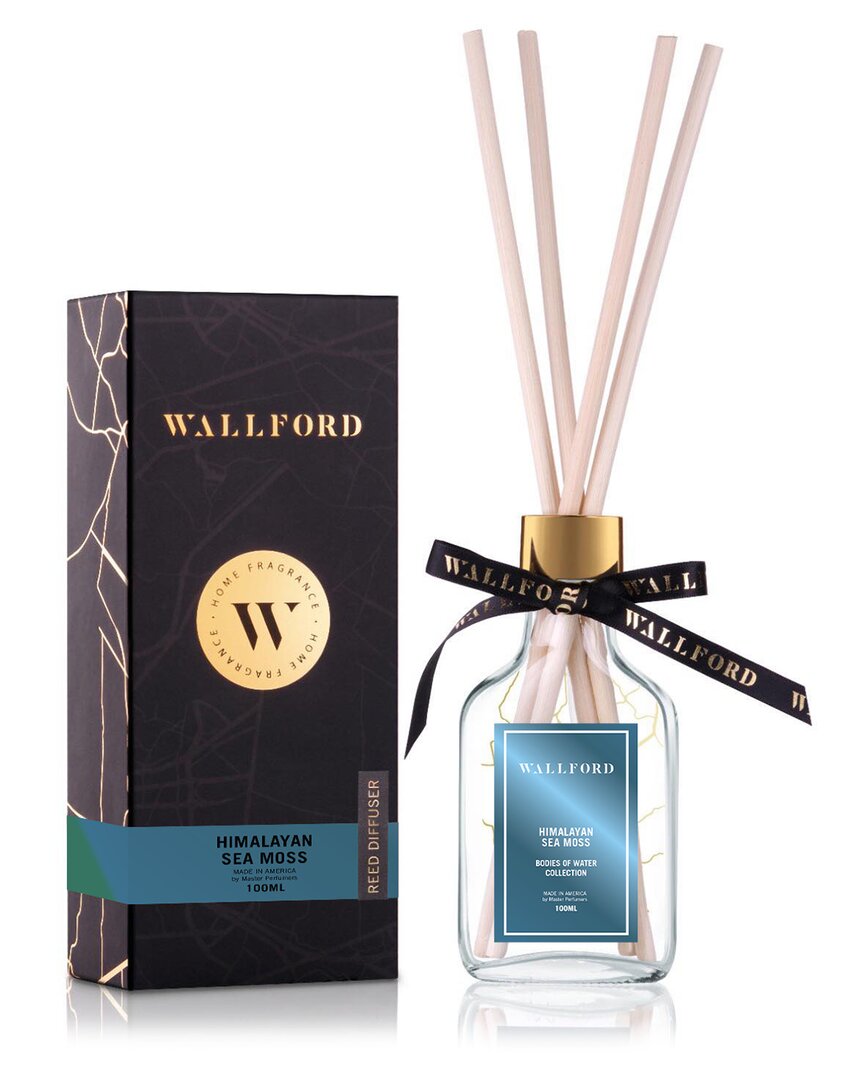 Wallford Home Fragrance Himalayan Sea Moss Reed Diffuser In Gold