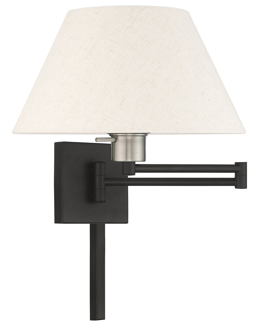 Livex Lighting 1 Lt Black Swing Arm Wall Lamp