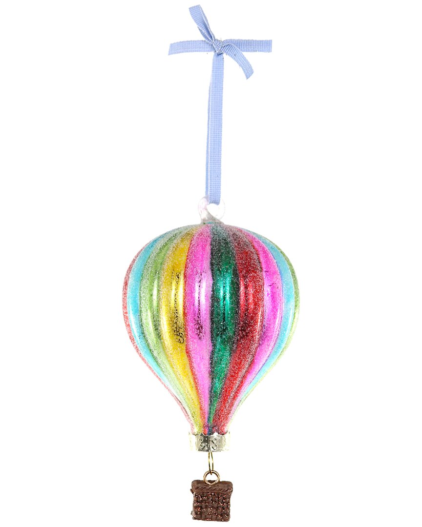 Cody Foster & Co. Hot Air Balloon Ornament, Multicolor In Multicolor