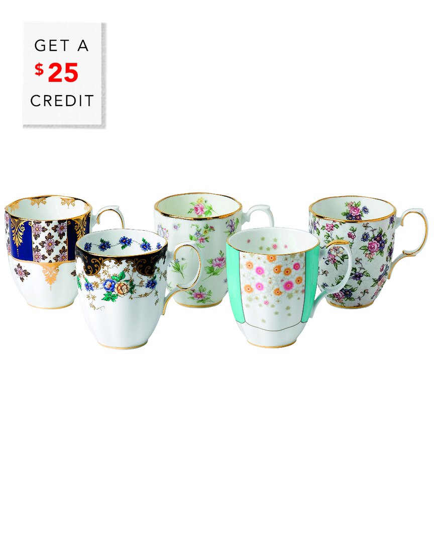 Royal Albert 100 Years Mugs (set Of 5) With $25 Credit