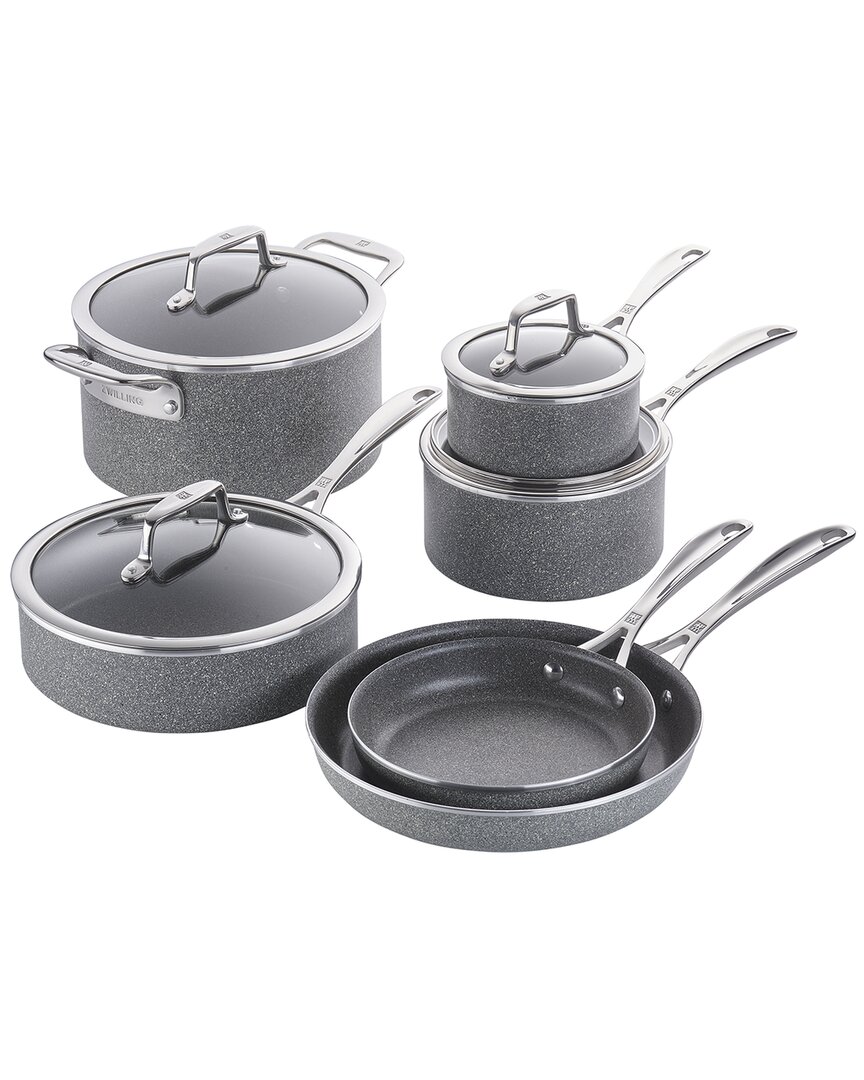 Shop Zwilling J.a. Henckels Zwilling Vitale 10pc Aluminum Nonstick Cookware Set