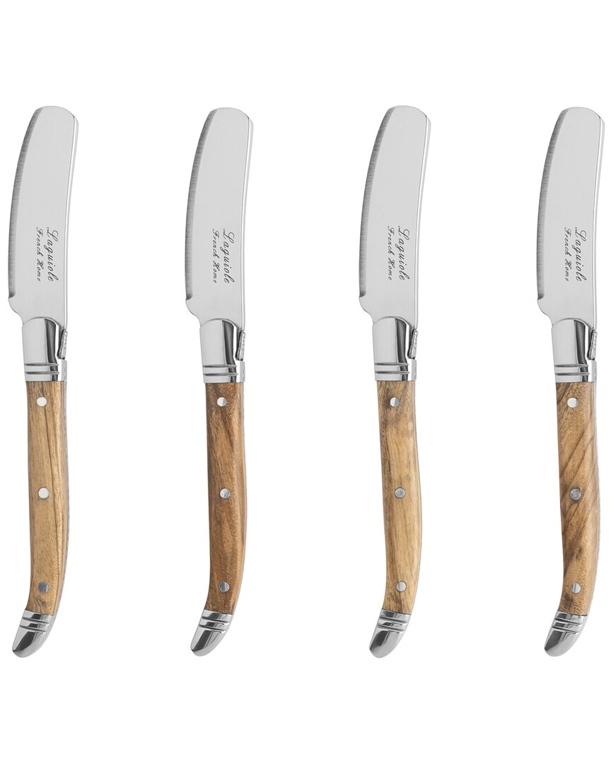 FRENCH HOME FRENCH HOME LAGUIOLE SPREADERS WITH OLIVE WOOD HANDLES (SET OF 4)