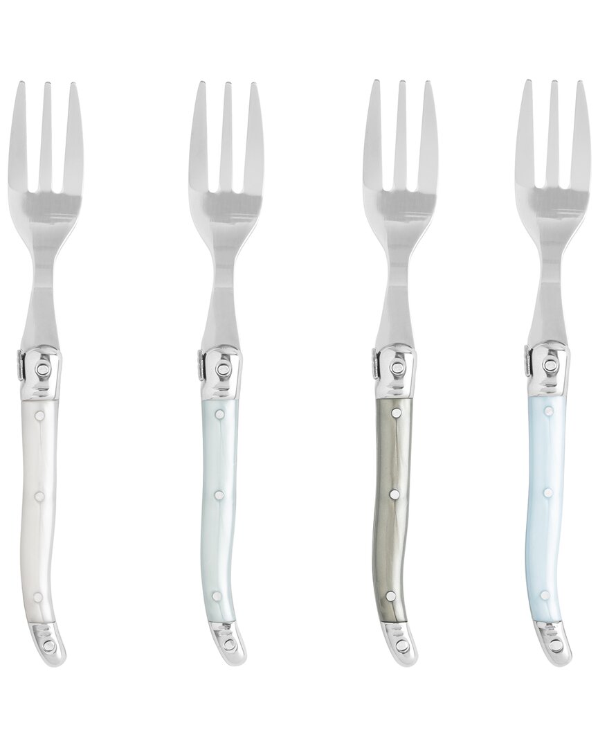 French Home Laguiole Mother Of Pearl Cake Forks (set Of 4)