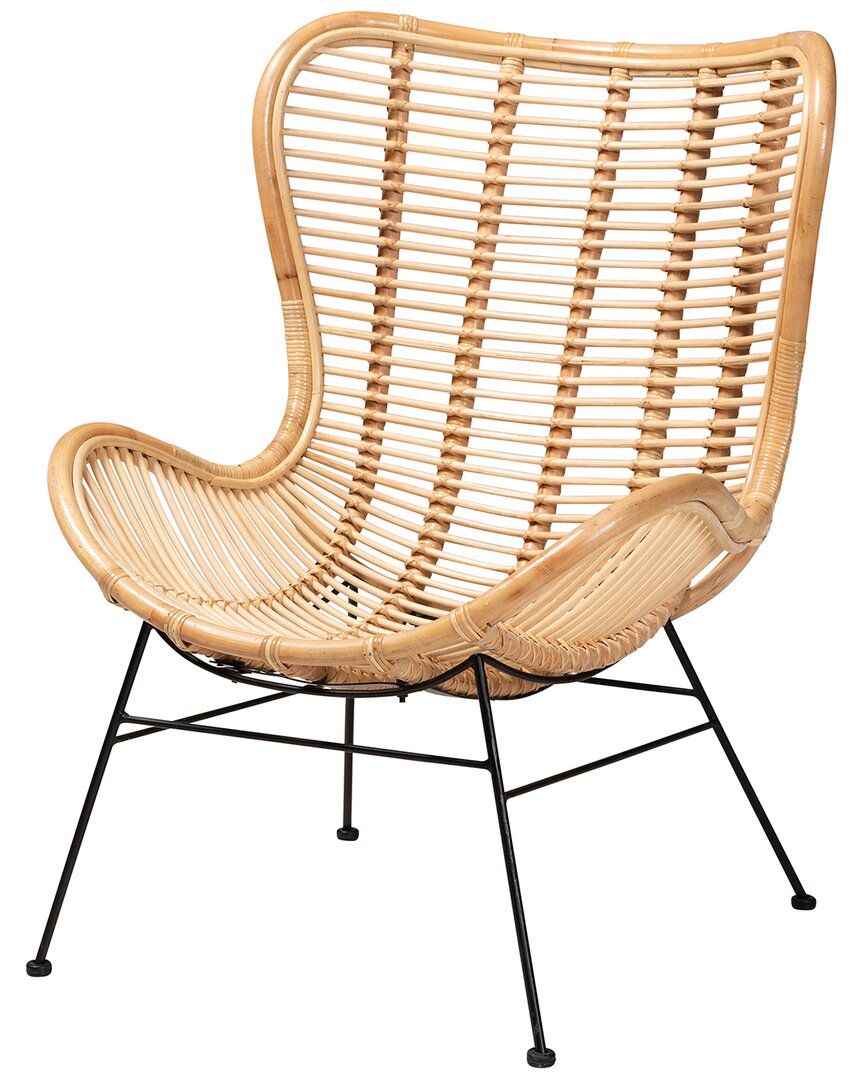 Baxton Studio Colorado Modern Rattan Accent Chair