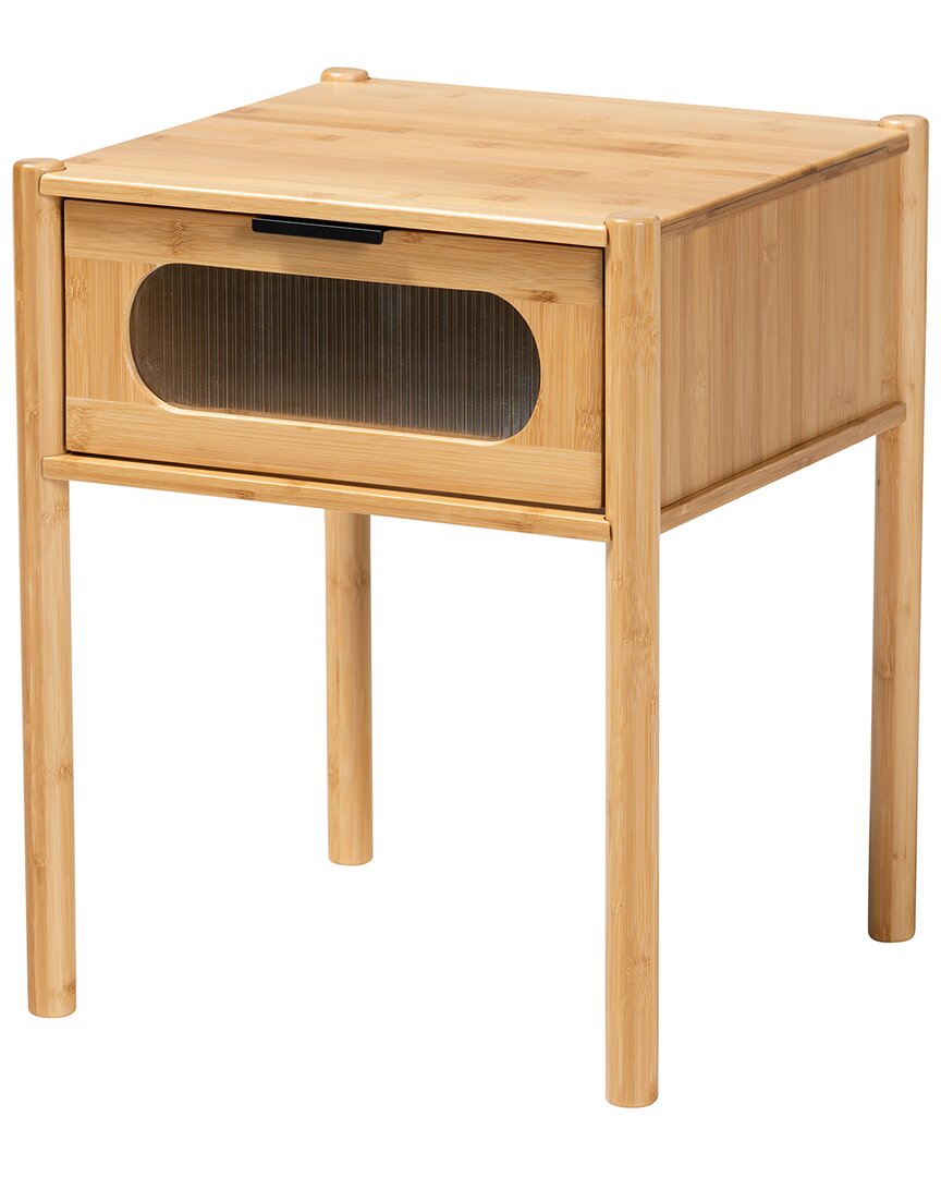 Baxton Studio Naresh Mid-century Modern 1-drawer End Table