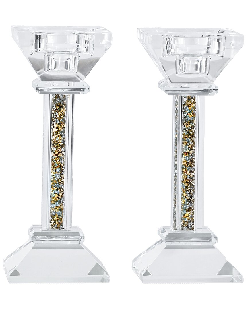 Shop Noble Gift Bt Shalom Set Of 2 Crystal Candlesticks
