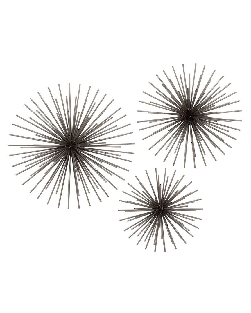 Peyton Lane 3pc Millennium Metal Tube Wall Decor