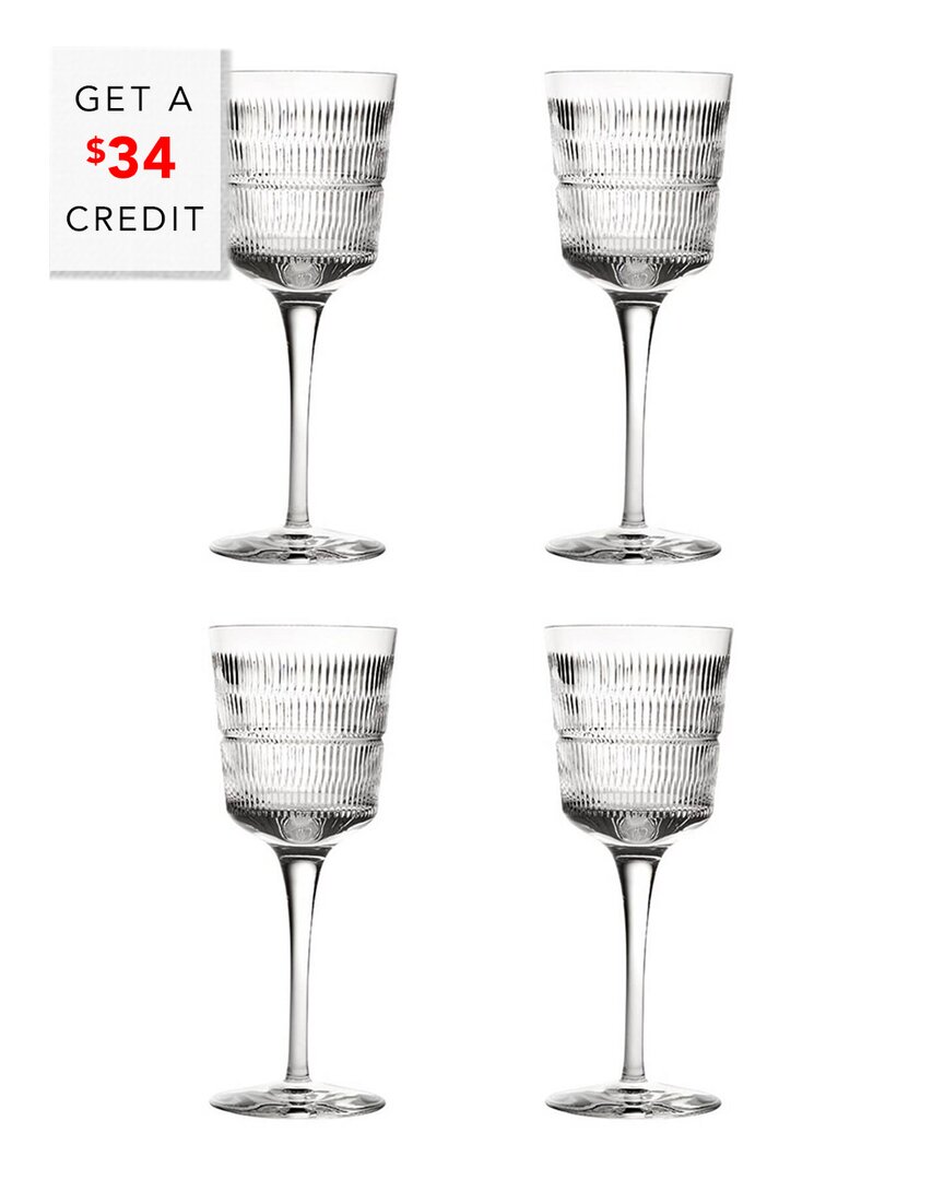Vista Alegre Vendome Red Wine Goblets (set Of 4) With $36 Credit In Clear