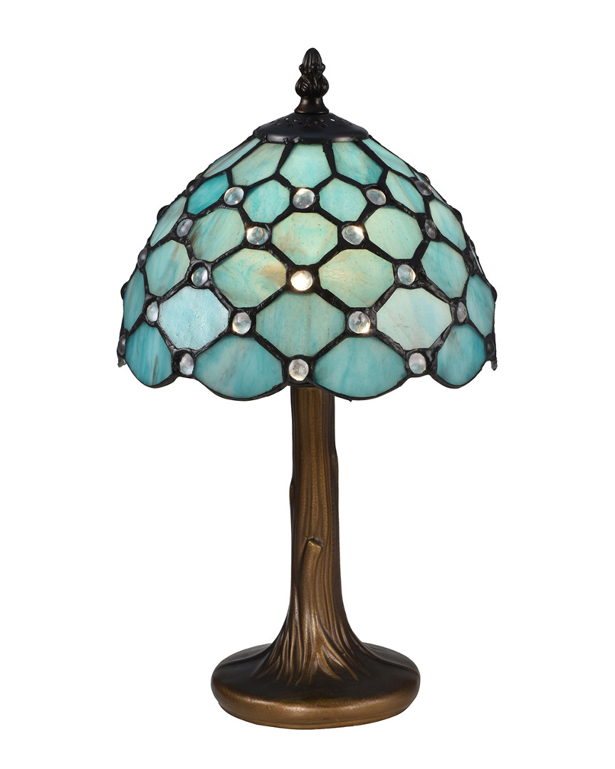 Dale Tiffany Castle Point Accent Table Lamp In Green