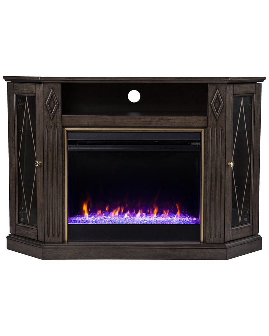 Sei Furniture Austindale Color Changing Fireplace With Media Storage