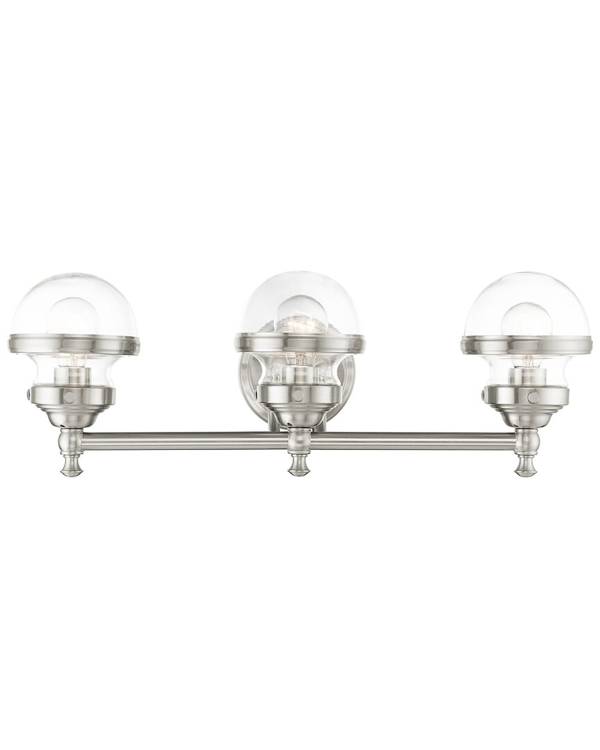Livex Lighting 3-light Brushed Nickel Vanity Sconce