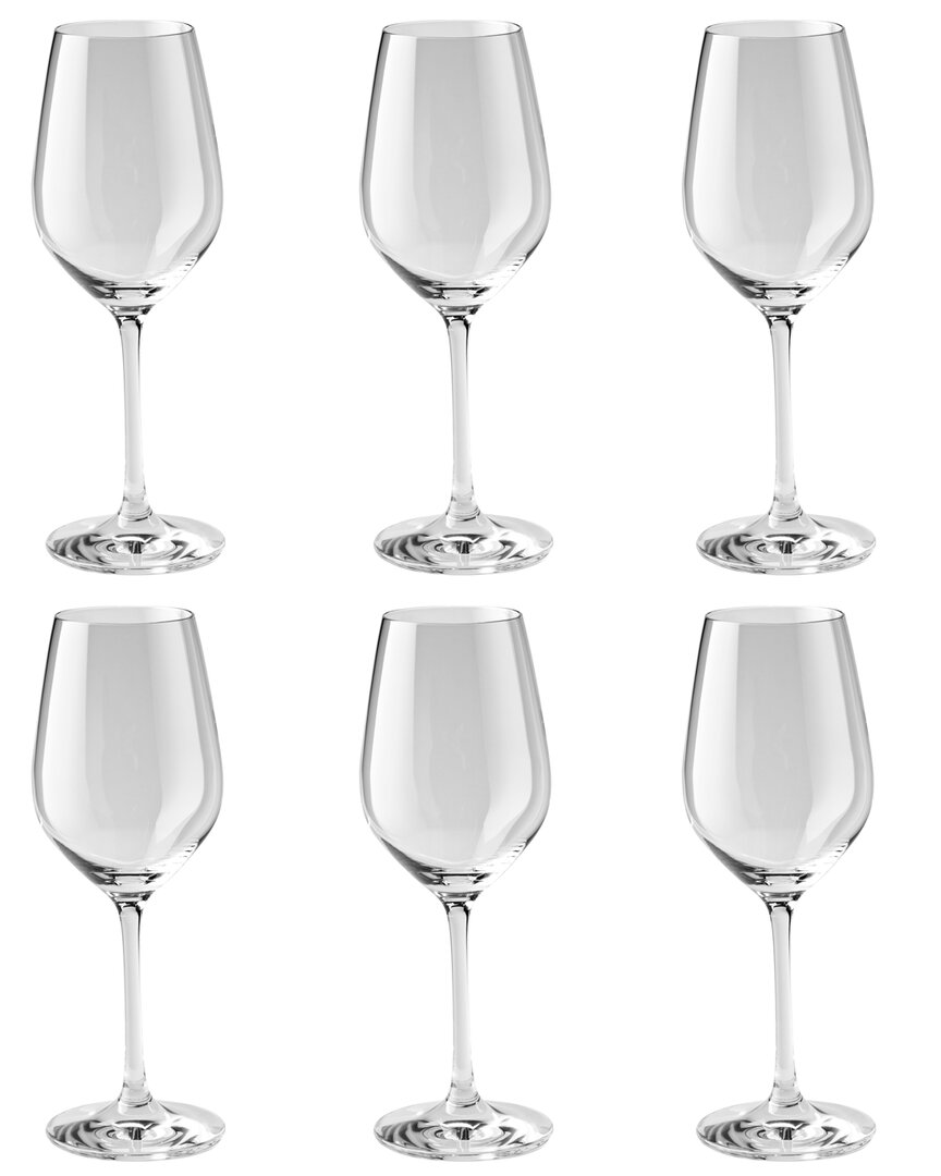 Zwilling J.a. Henckels Predicat Set Of 6 Burgundy Grand Glasses