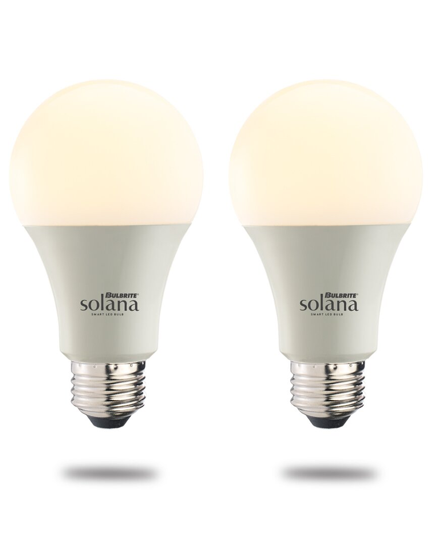 Bulbrite Pack Of 2 Solana Wifi Connected Smart Led Smart Light Bulb