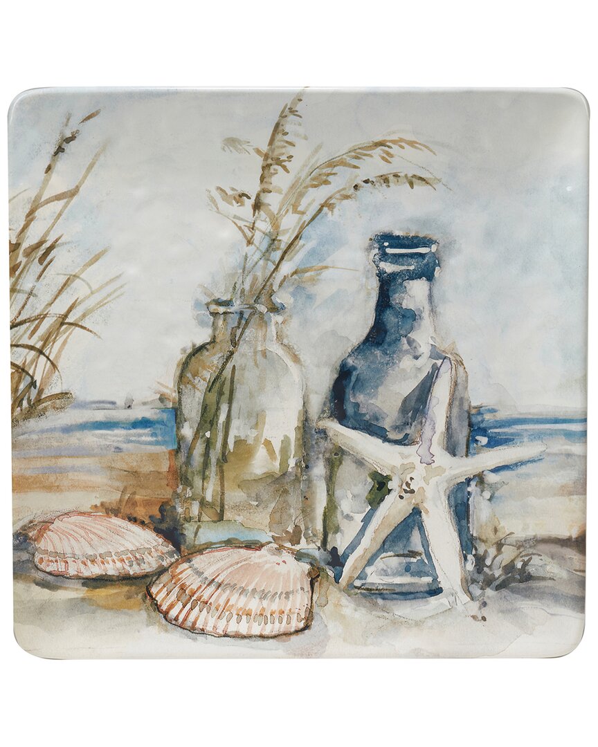 Certified International Coastal Landscape Rectangular Platter