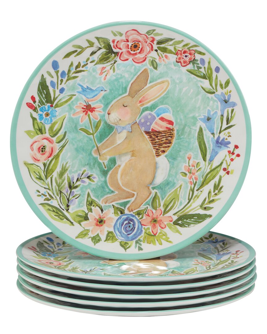 Certified International Joy Of Easter Melamine Set/6 Dinner Plate