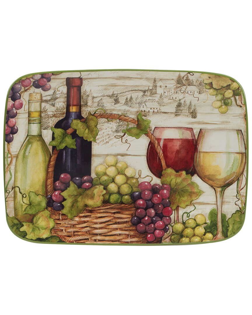 Certified International Meadow Brook Vineyard Rectangular Platter