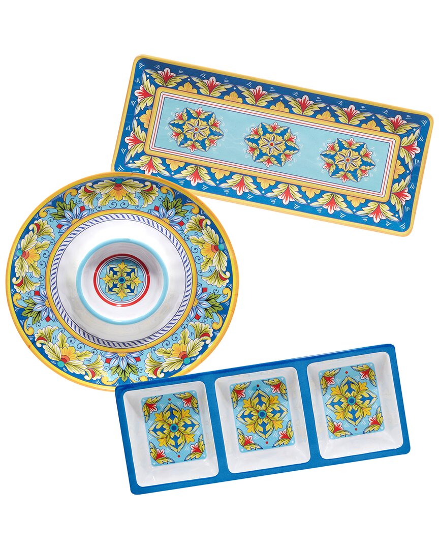 Certified International Palermo 3pc Hostess Set